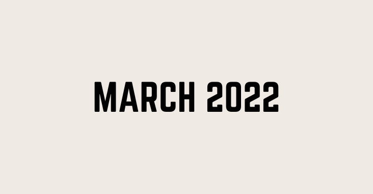 march 2022