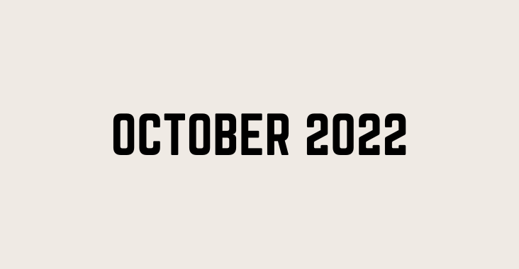october 2022